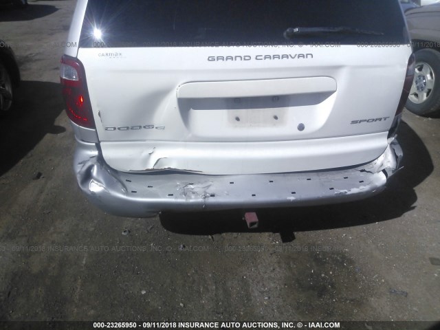 1D4GP24R76B672748 - 2006 DODGE GRAND CARAVAN SE SILVER photo 6