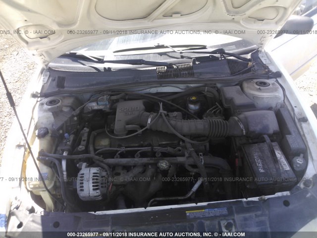 1G1JC524127476057 - 2002 CHEVROLET CAVALIER CNG WHITE photo 10