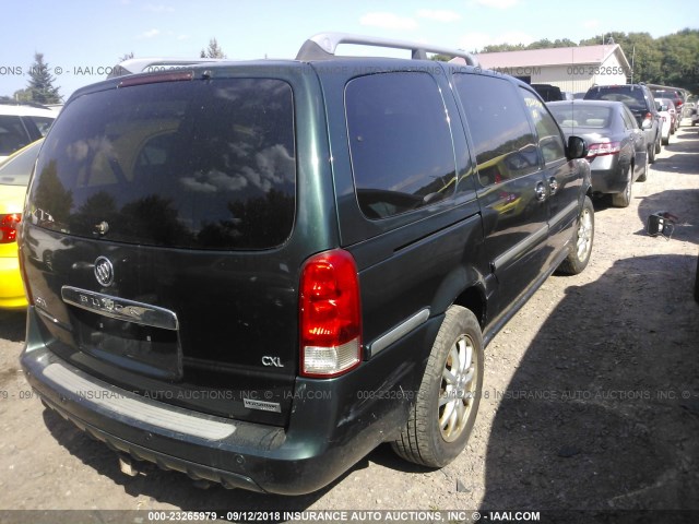 5GADX33L25D223212 - 2005 BUICK TERRAZA CXL GREEN photo 4