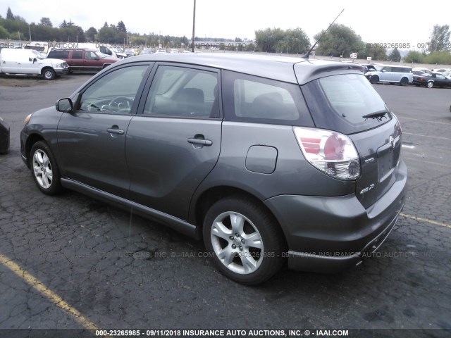 2T1LR32E25C367542 - 2005 TOYOTA COROLLA MATRIX XR GRAY photo 3