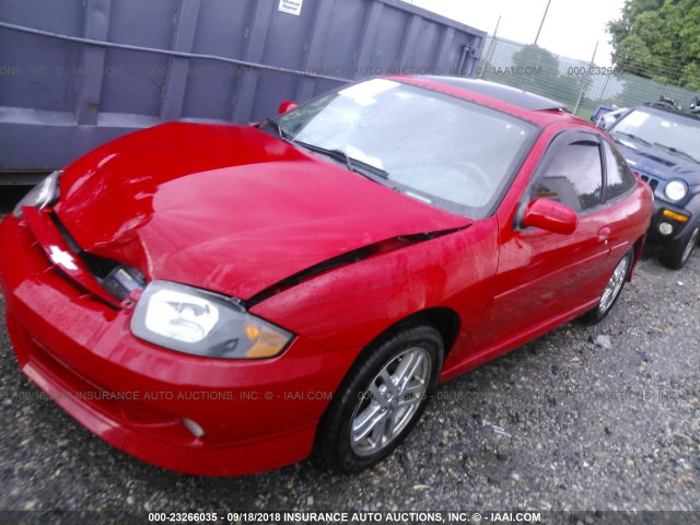 1G1JH12F437299355 - 2003 CHEVROLET CAVALIER LS SPORT RED photo 2