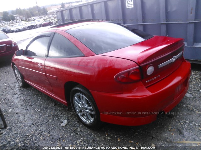 1G1JH12F437299355 - 2003 CHEVROLET CAVALIER LS SPORT RED photo 3