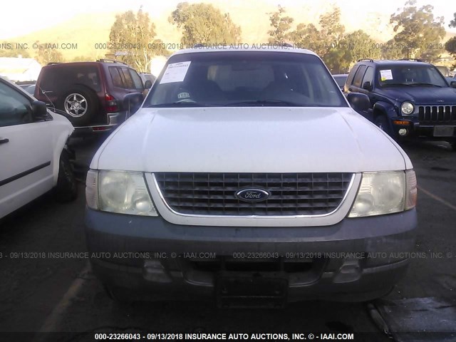 1FMZU62E12ZA14555 - 2002 FORD EXPLORER XLS WHITE photo 6