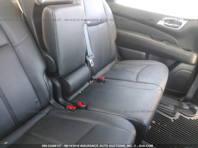 5N1AR2MN9DC651428 - 2013 NISSAN PATHFINDER S/SV/SL/PLATINUM SILVER photo 8