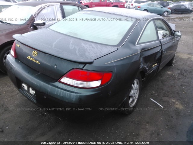 2T1CF22PXXC172943 - 1999 TOYOTA CAMRY SOLARA SE/SLE მწვანე ფოტო 4