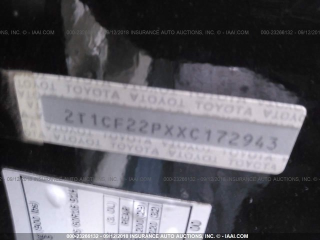 2T1CF22PXXC172943 - 1999 TOYOTA CAMRY SOLARA SE/SLE მწვანე ფოტო 9