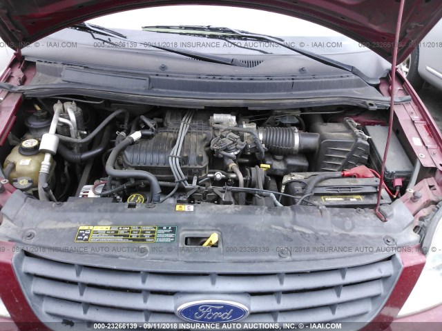 2FMZA57604BA24536 - 2004 FORD FREESTAR SES RED photo 10