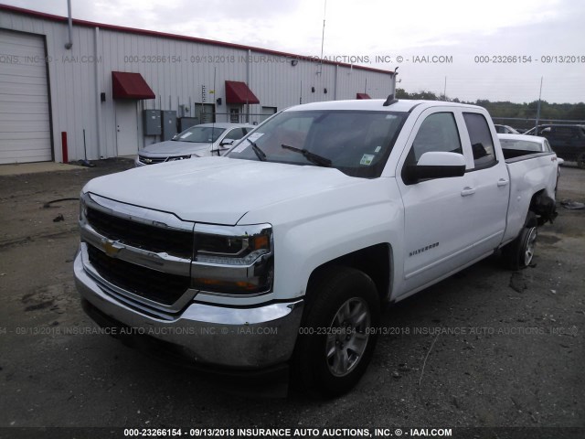 1GCVKREC7JZ170361 - 2018 CHEVROLET SILVERADO K1500 LT WHITE photo 2