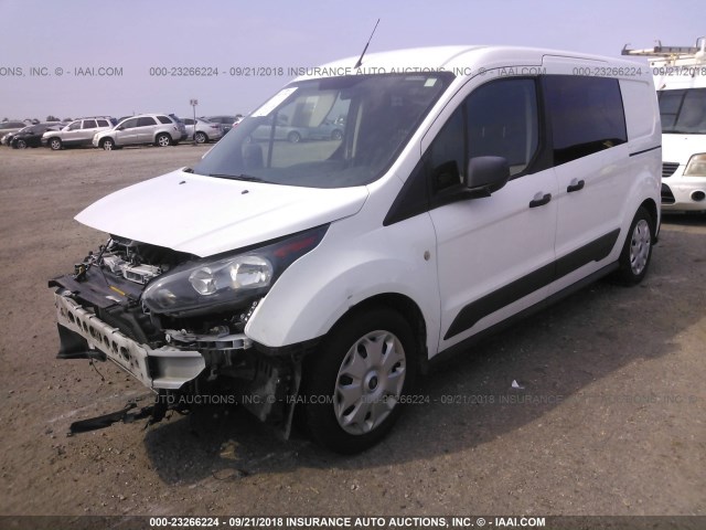 NM0LS7F73F1186993 - 2015 FORD TRANSIT CONNECT XLT WHITE photo 2