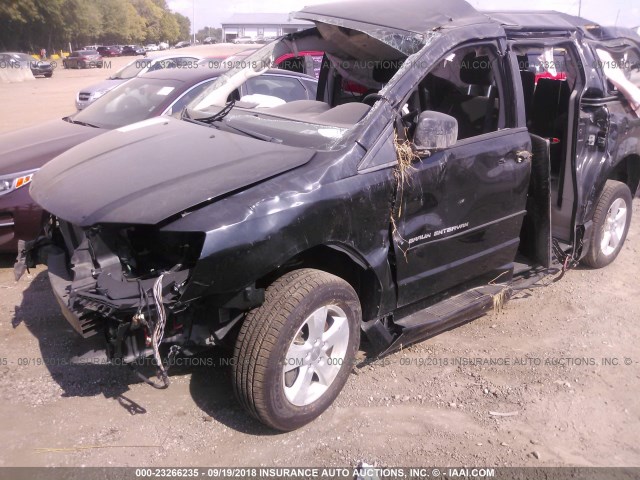 2C4RDGBG6DR725791 - 2013 DODGE GRAND CARAVAN SE BLACK photo 2