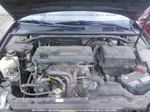 4T1BE32K05U080017 - 2005 TOYOTA CAMRY LE/XLE/SE Қызыл фото 10