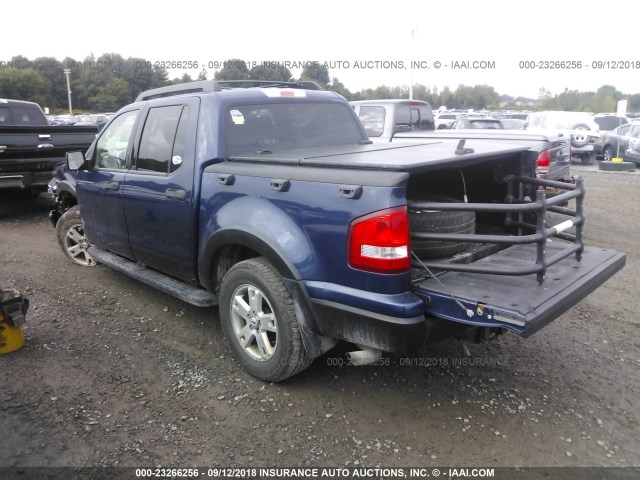 1FMEU51K77UA08151 - 2007 FORD EXPLORER SPORT TR XLT BLUE photo 3