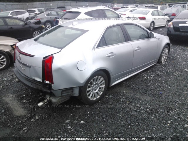 1G6DE5EG3A0145298 - 2010 CADILLAC CTS LUXURY COLLECTION SILVER photo 4