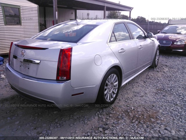 1G6DE5E5XD0159461 - 2013 CADILLAC CTS LUXURY COLLECTION SILVER photo 4