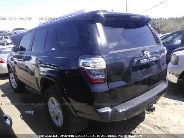 JTEBU5JR8J5547279 - 2018 TOYOTA 4RUNNER SR5 PREM/LTDL/TRAIL/TRD BLACK photo 3