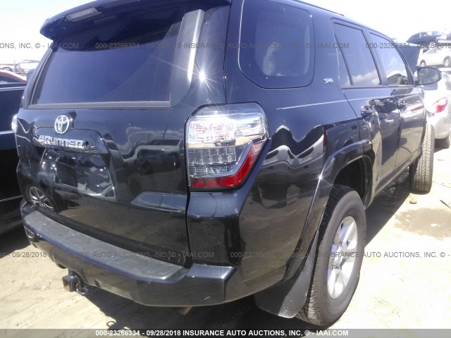 JTEBU5JR8J5547279 - 2018 TOYOTA 4RUNNER SR5 PREM/LTDL/TRAIL/TRD BLACK photo 4