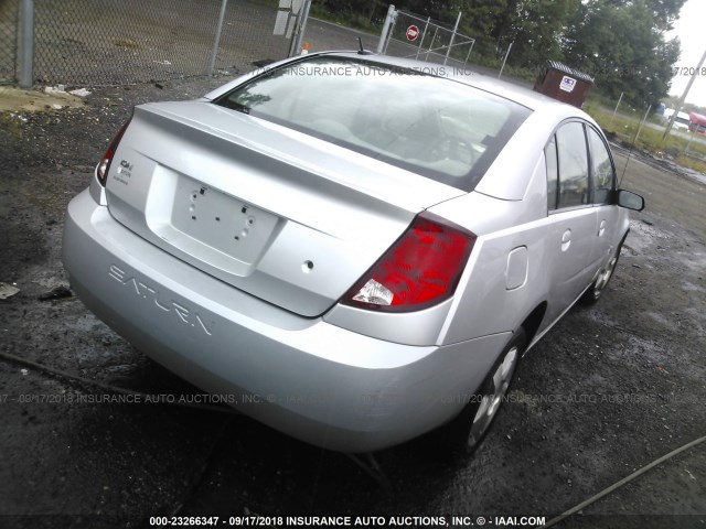 1G8AL55F87Z140688 - 2007 SATURN ION LEVEL 3 GRAY photo 4