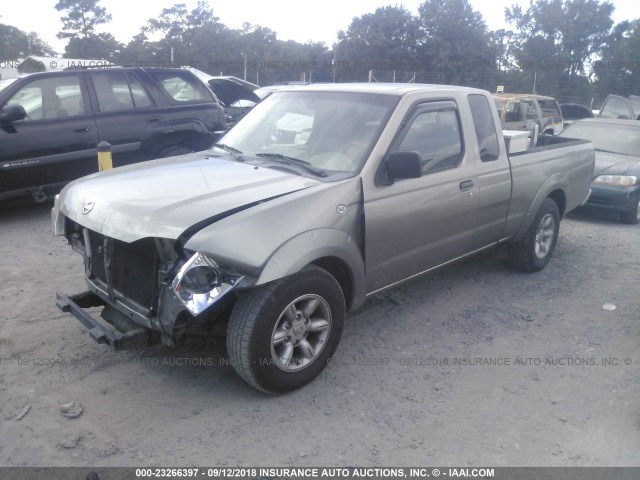 1N6DD26T93C404207 - 2003 NISSAN FRONTIER KING CAB XE GRAY photo 2