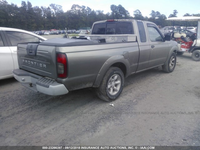 1N6DD26T93C404207 - 2003 NISSAN FRONTIER KING CAB XE GRAY photo 4