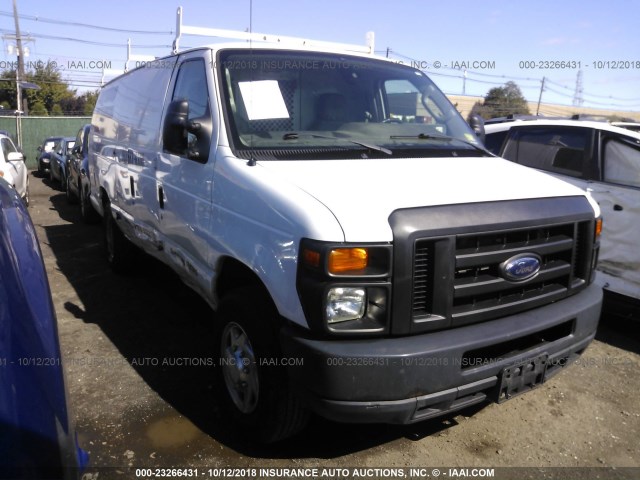 1FTSS3EL7CDB19877 - 2012 FORD ECONOLINE E350 SUPER DUTY VAN WHITE photo 1