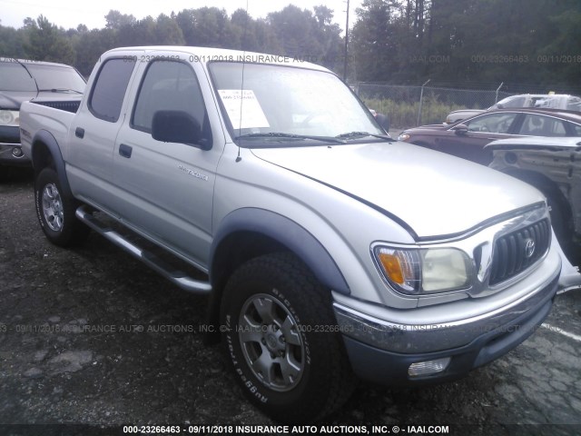 5TEGM92N64Z358354 - 2004 TOYOTA TACOMA DOUBLE CAB PRERUNNER GRAY photo 1