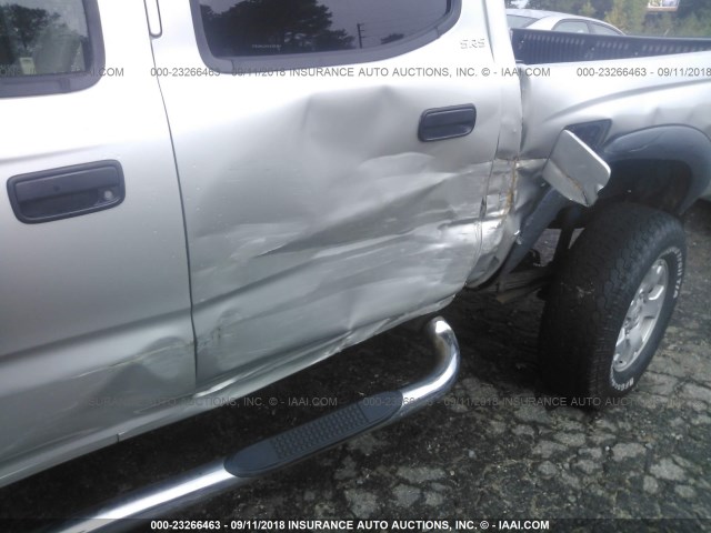 5TEGM92N64Z358354 - 2004 TOYOTA TACOMA DOUBLE CAB PRERUNNER GRAY photo 6