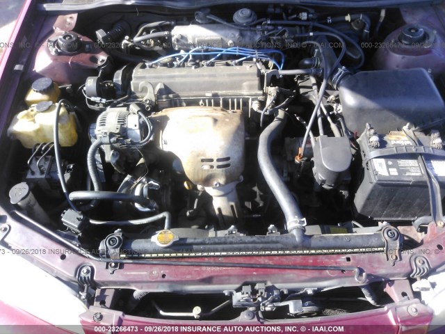 4T1BG22K6VU096131 - 1997 TOYOTA CAMRY CE/LE/XLE 红色 照片 10