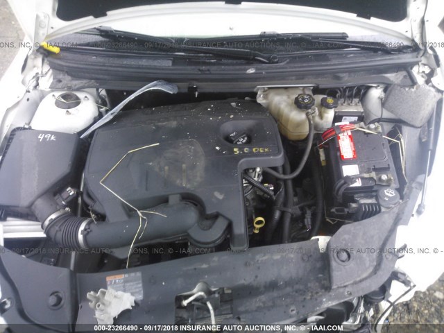 1G1ZA5EU1BF160717 - 2011 CHEVROLET MALIBU LS Ağ foto 10