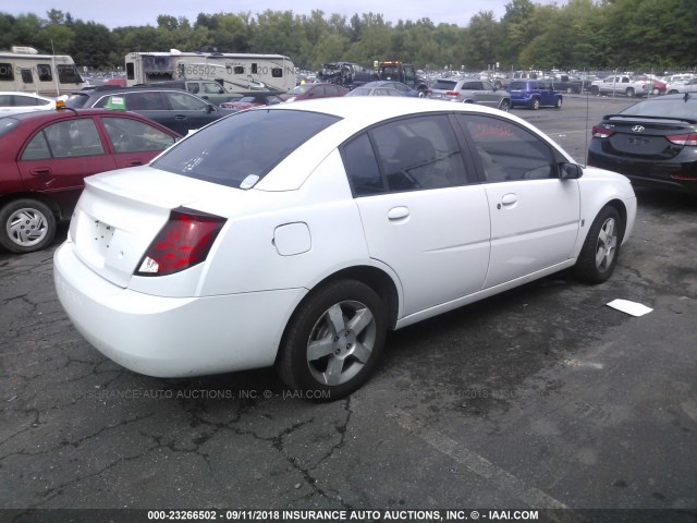 1G8AL58F96Z154500 - 2006 SATURN ION LEVEL 3 WHITE photo 4