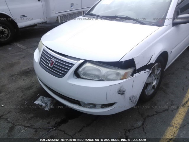 1G8AL58F96Z154500 - 2006 SATURN ION LEVEL 3 WHITE photo 6