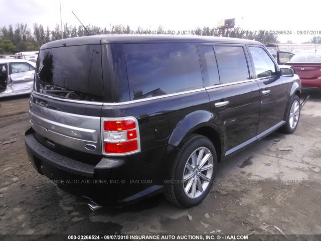 2FMGK5D84KBA03681 - 2019 FORD FLEX LIMITED BLACK photo 4