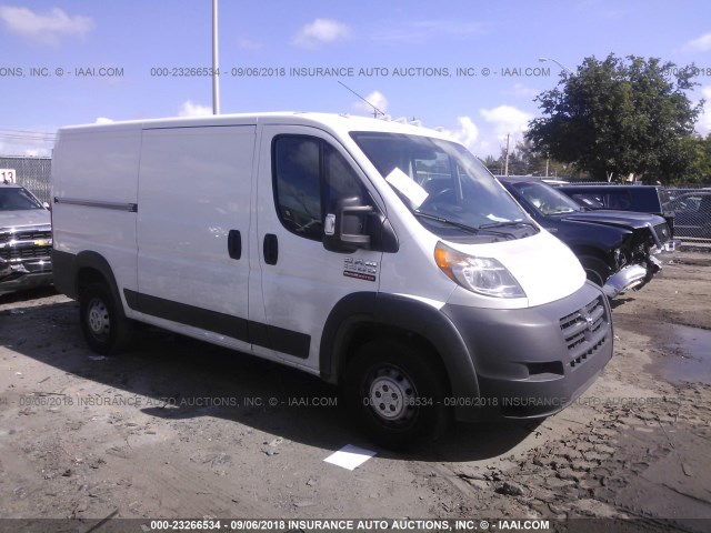 3C6TRVAG3JE105806 - 2018 RAM PROMASTER 1500 1500 STANDARD WHITE photo 1