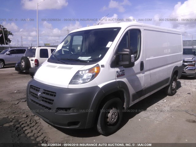 3C6TRVAG3JE105806 - 2018 RAM PROMASTER 1500 1500 STANDARD WHITE photo 2