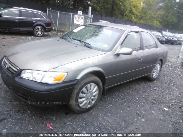 4T1BG22K61U015624 - 2001 TOYOTA CAMRY CE/LE/XLE 灰色 照片 2