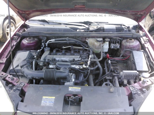 1G1ZS58F67F218158 - 2007 CHEVROLET MALIBU LS Қызыл фото 10