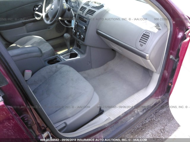 1G1ZS58F67F218158 - 2007 CHEVROLET MALIBU LS Қызыл фото 5