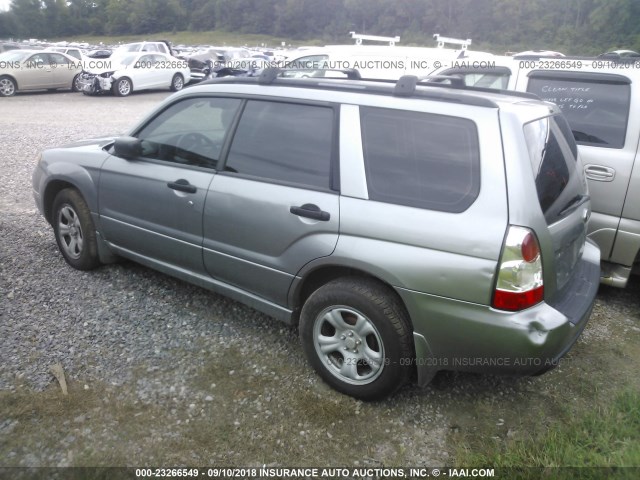 JF1SG63687H739268 - 2007 SUBARU FORESTER 2.5X/SPORTS 2.5X GRAY photo 3