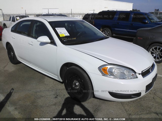 2G1WD5E35D1265031 - 2013 CHEVROLET IMPALA POLICE WHITE photo 1