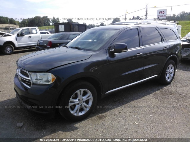 1D4SD4GT8BC706450 - 2011 DODGE DURANGO CREW GRAY photo 2