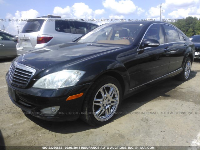 WDDNG86X18A152305 - 2008 MERCEDES-BENZ S 550 4MATIC BLACK photo 2