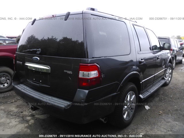 1FMFU19557LA57432 - 2007 FORD EXPEDITION LIMITED BLACK photo 4