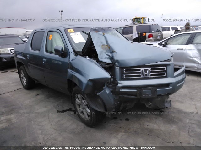 2HJYK165X7H513165 - 2007 HONDA RIDGELINE RTL BLUE photo 1