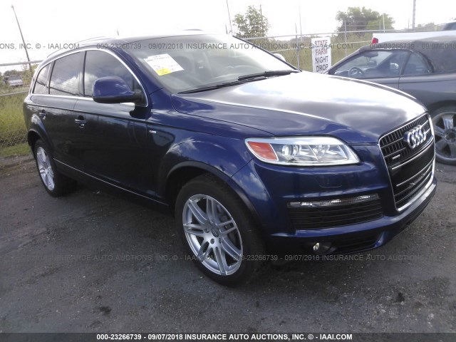 WA1EY74L38D044505 - 2008 AUDI Q7 3.6 QUATTRO PREM S-LINE BLUE photo 1