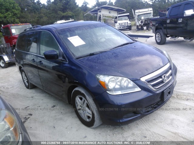 5FNRL38707B117235 - 2007 HONDA ODYSSEY EXL ლურჯი ფოტო 1