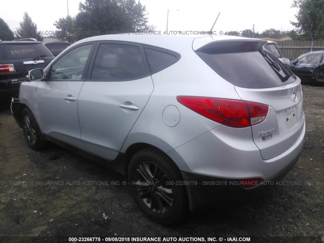 KM8JTCAF6FU967550 - 2015 HYUNDAI TUCSON SILVER photo 3