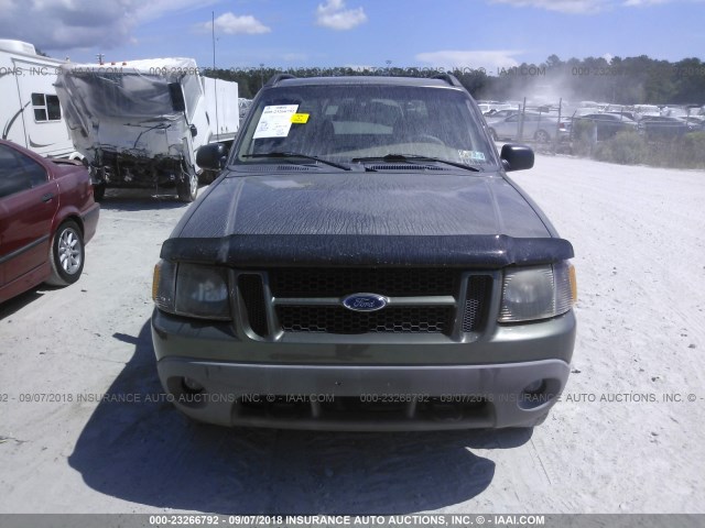 1FMZU77E31UB36778 - 2001 FORD EXPLORER SPORT TR  GREEN photo 6