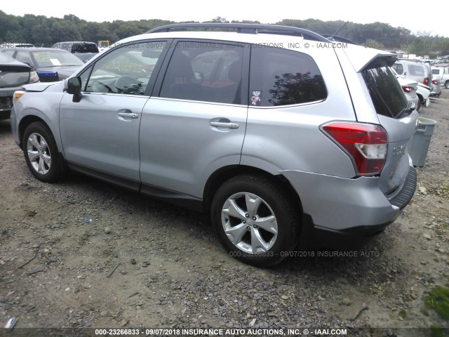 JF2SJAHCXEH432048 - 2014 SUBARU FORESTER 2.5I LIMITED SILVER photo 3