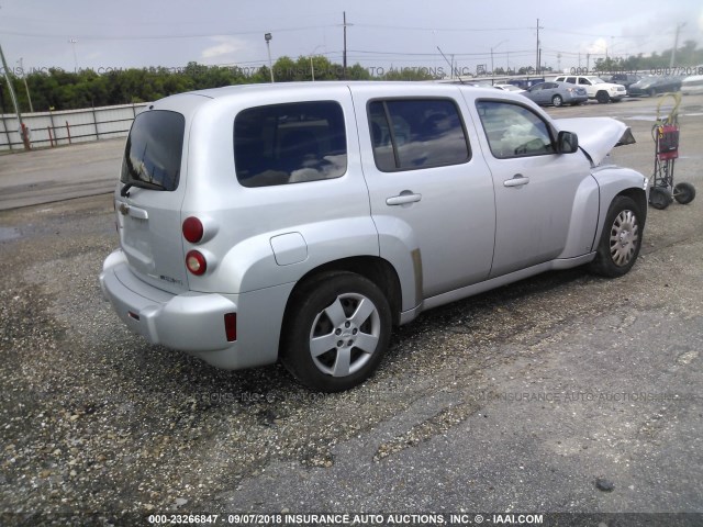 3GNCA13B29S612470 - 2009 CHEVROLET HHR LS SILVER photo 4