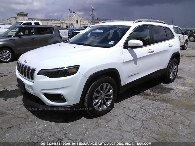 1C4PJLLB2KD154649 - 2019 JEEP CHEROKEE WHITE photo 2