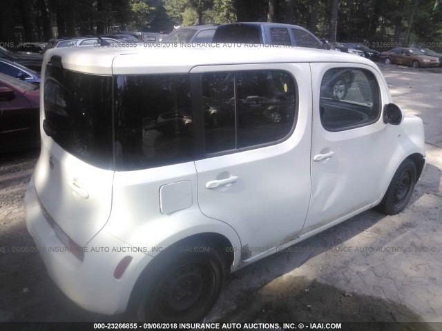 JN8AZ2KR0AT168176 - 2010 NISSAN CUBE S/SL/KROM WHITE photo 4